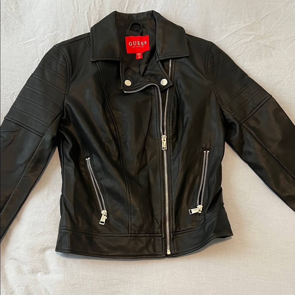 Guess Women's Black Leather Jacket